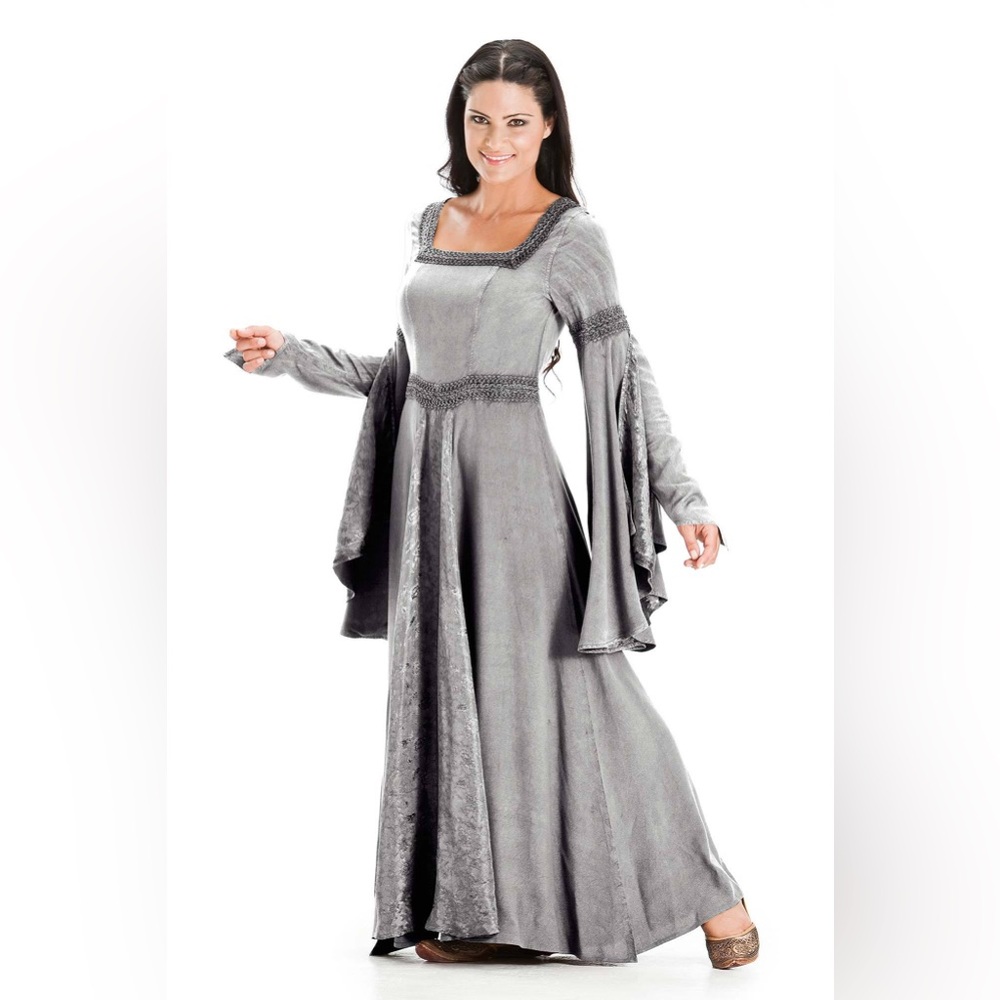 NWT Holy Clothing Arwen maxi dress in Vintage Gray size M long